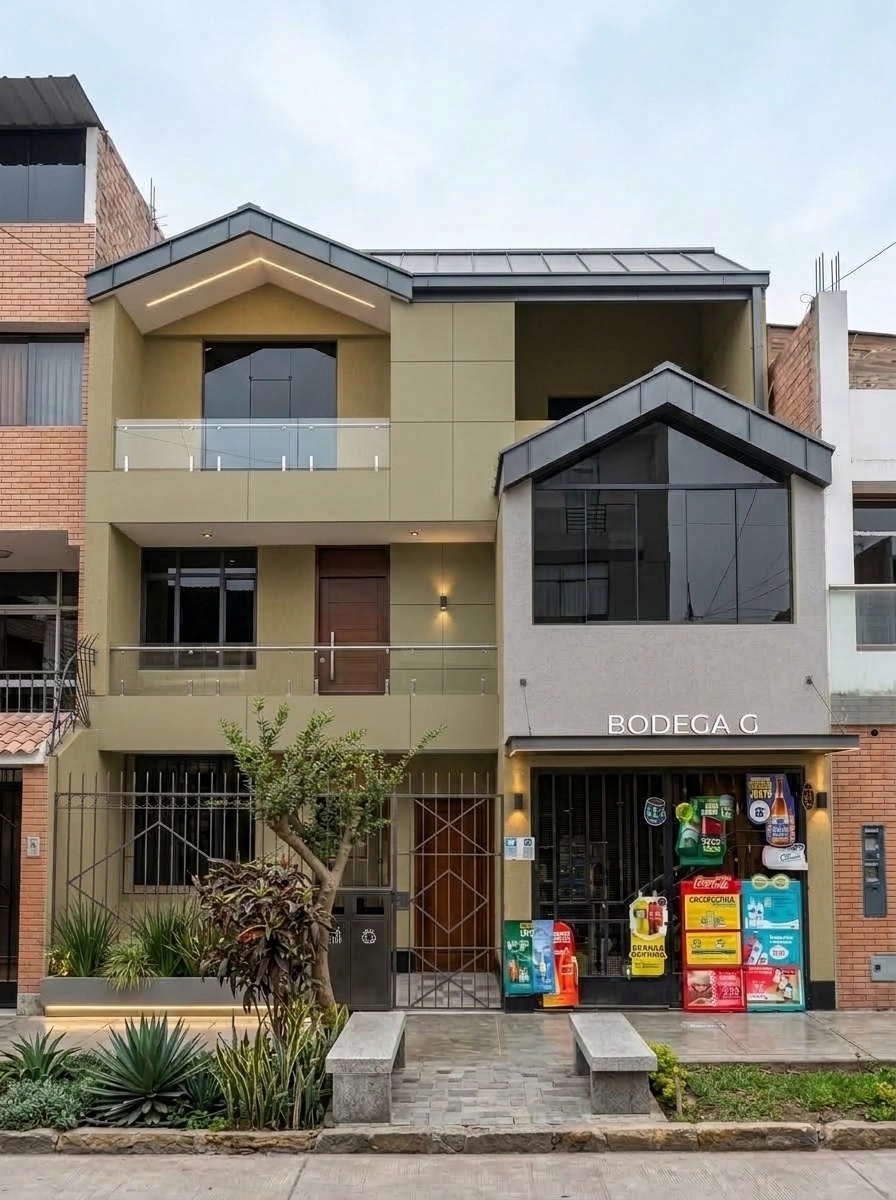 Contemporary Facade Facade design — facade photo by GenRoom AI