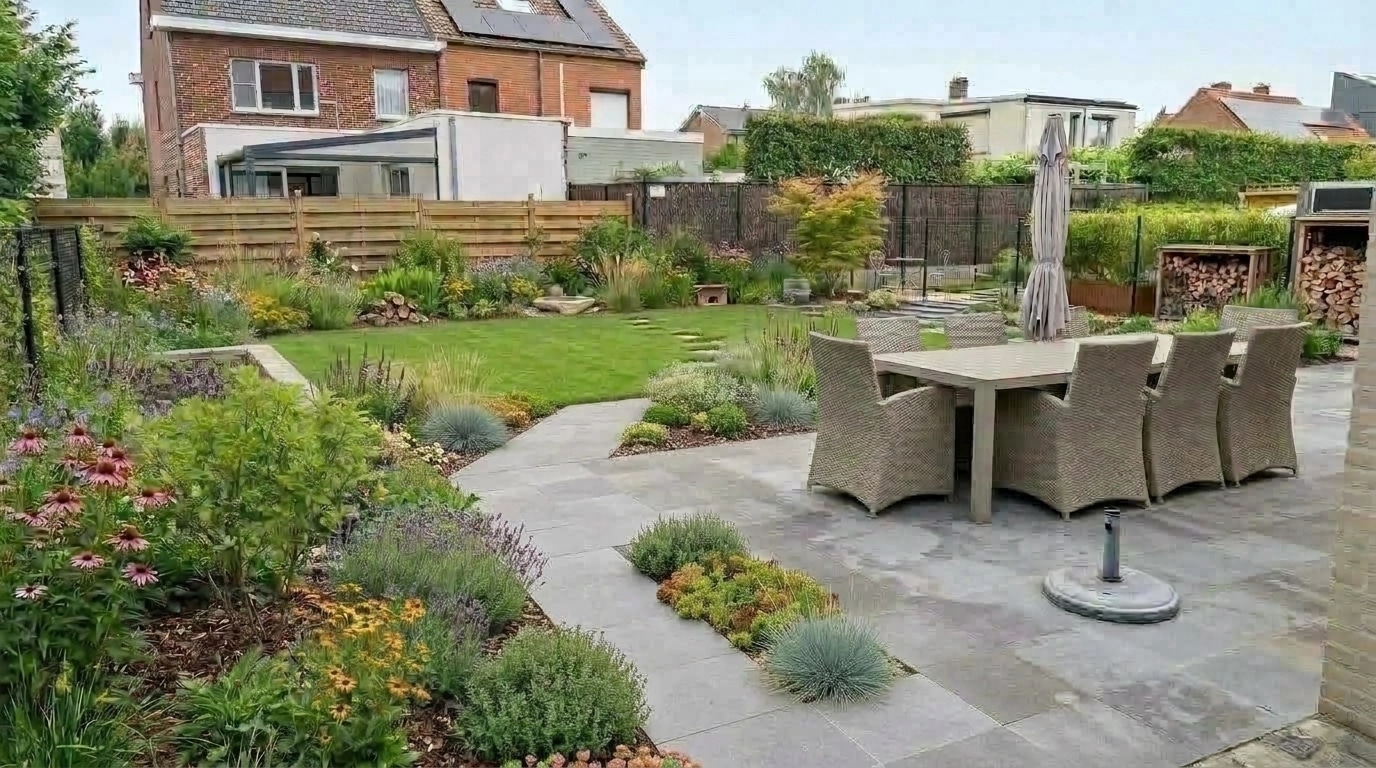 Landscape design in Eco Natural Garden style — Yard by GenRoom AI