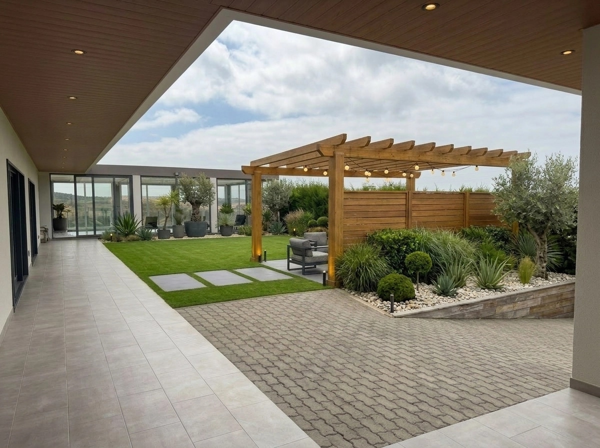 Landscape design in Contemporary Yard style — Yard by GenRoom AI