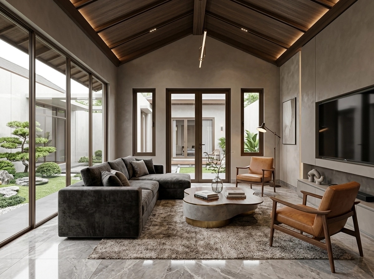 Interior design in Contemporary style — Living Room by GenRoom AI
