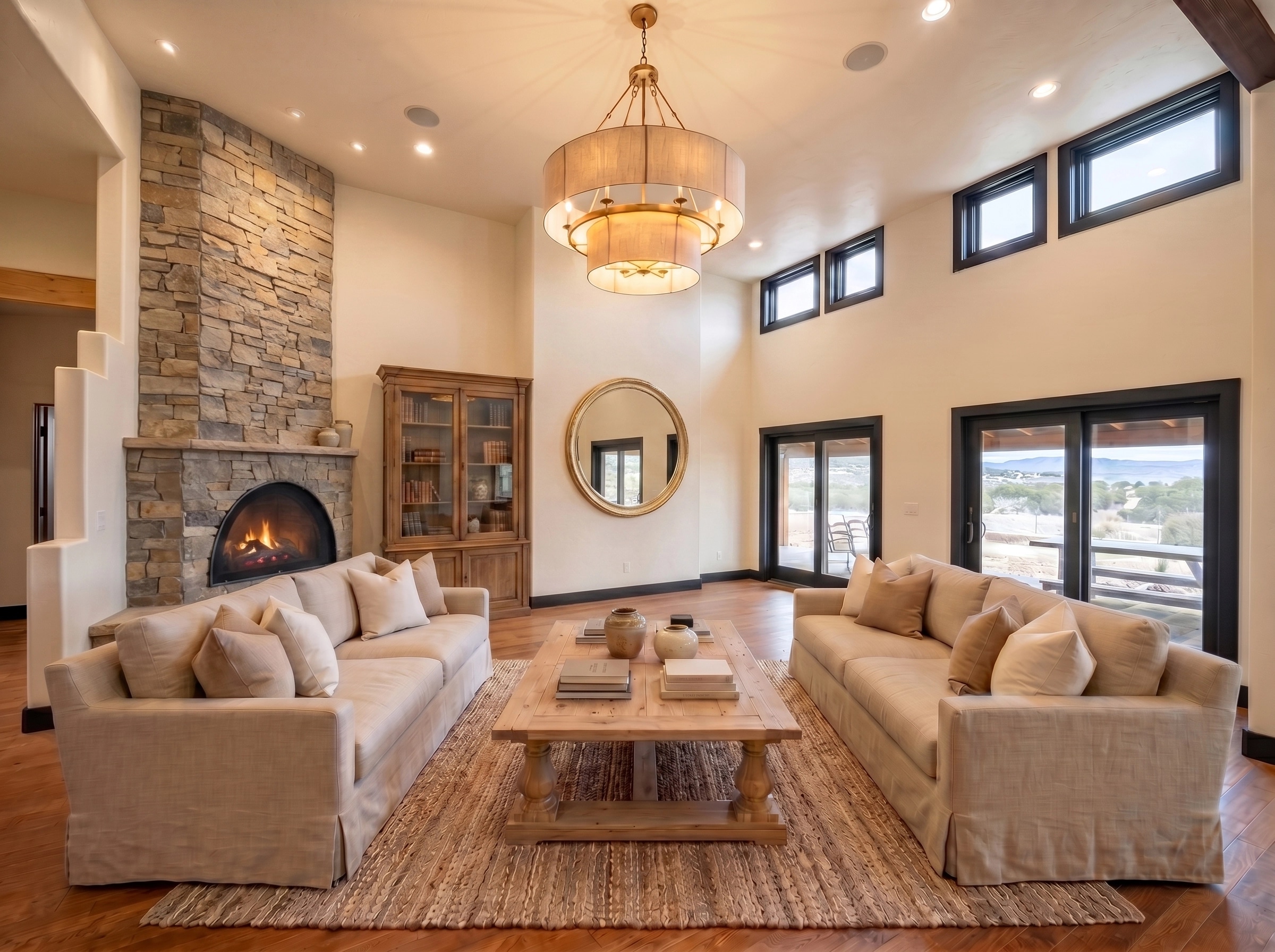 Modern Farmhouse Living Room design — interior photo by GenRoom AI