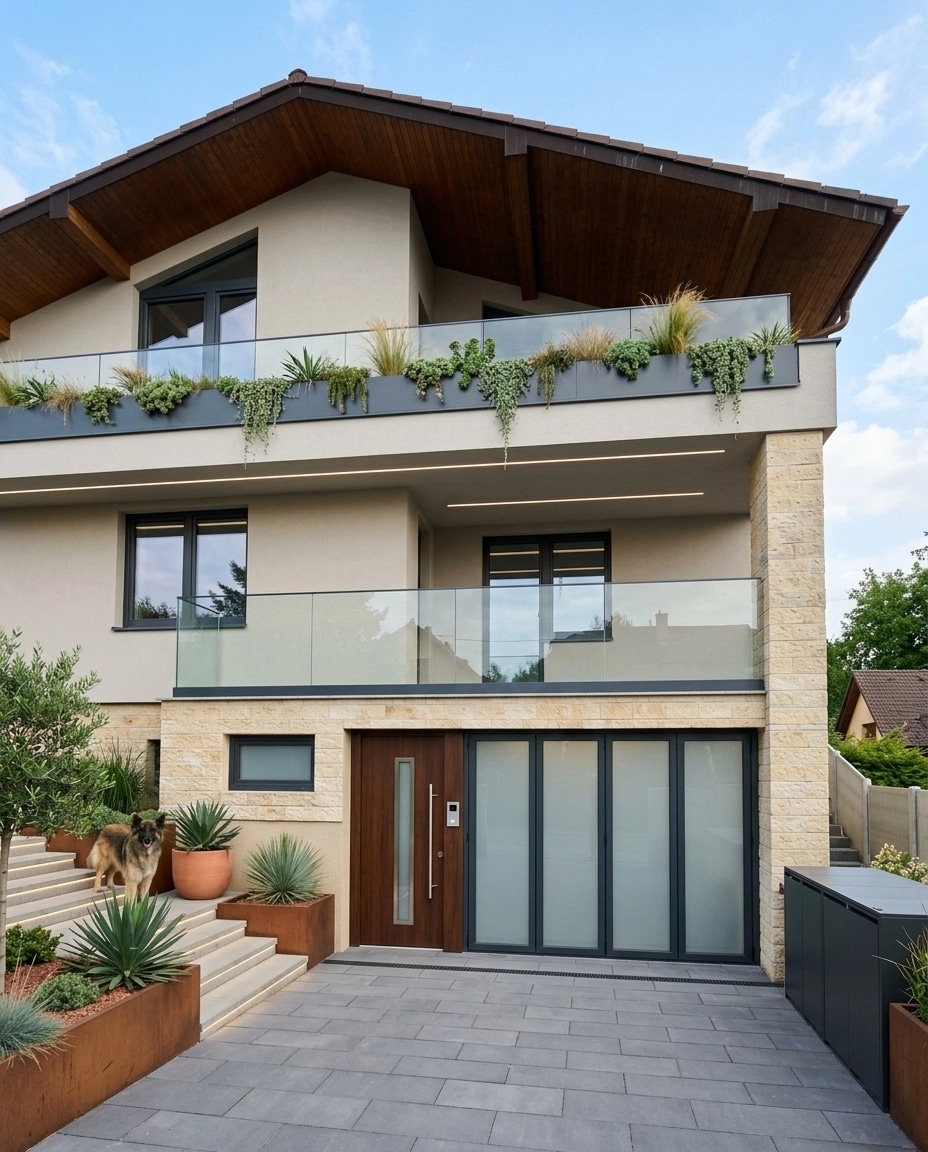 Facade design in Contemporary Facade style — Facade by GenRoom AI