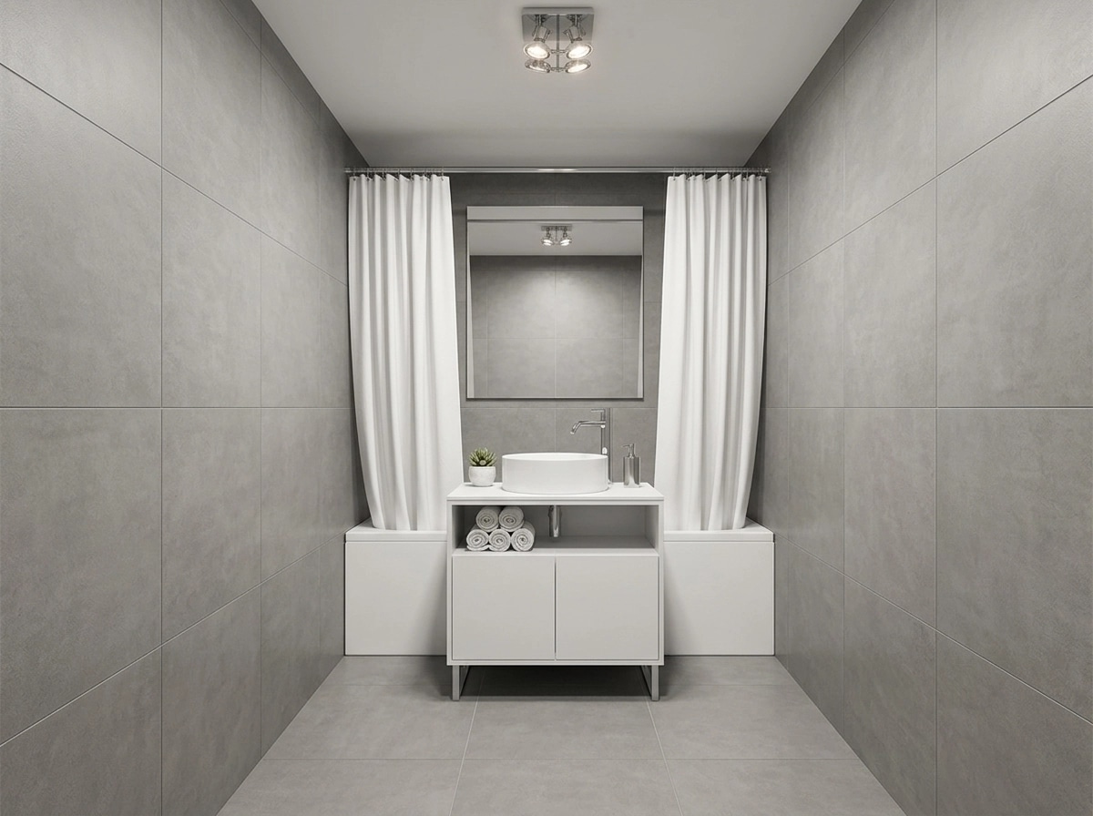 Bathroom interior in Contemporary style — photo by GenRoom AI