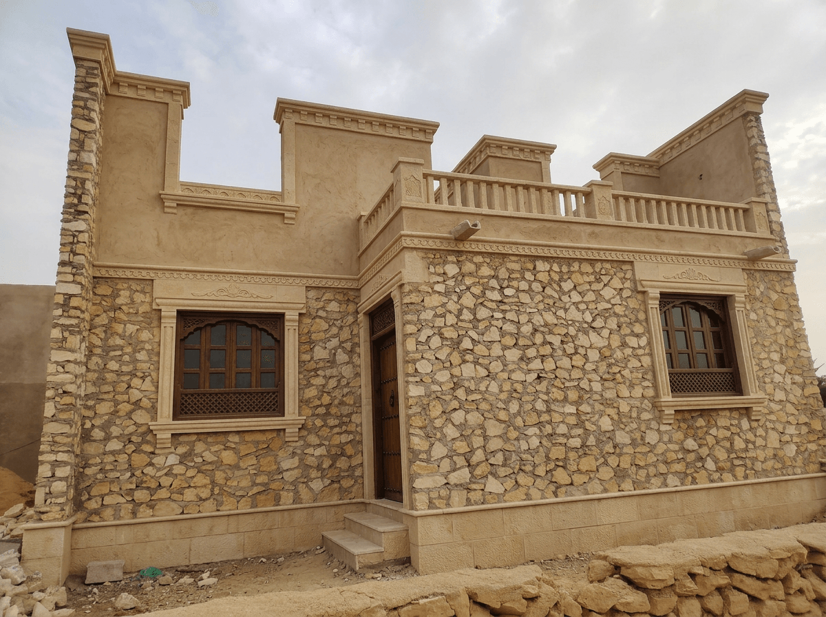 Arabian Facade Facade design — facade photo by GenRoom AI