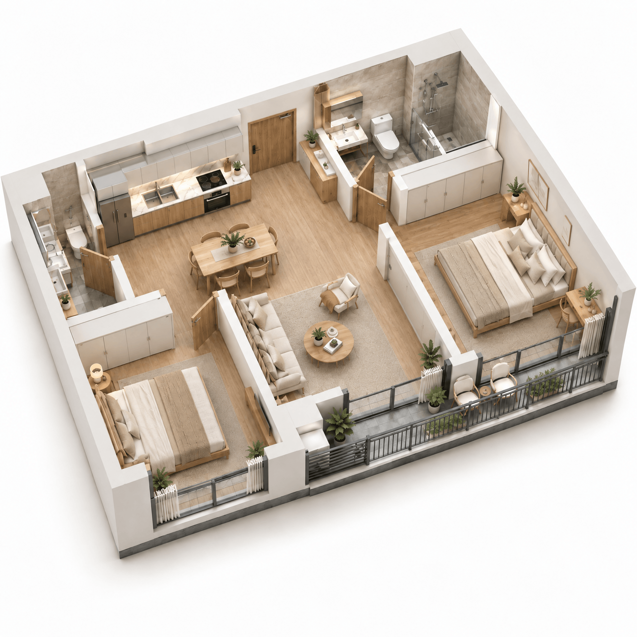 Design interior în stil Minimalism — Living de GenRoom AI