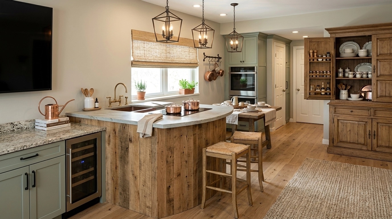 Modern Farmhouse Kitchen design — interior photo by GenRoom AI
