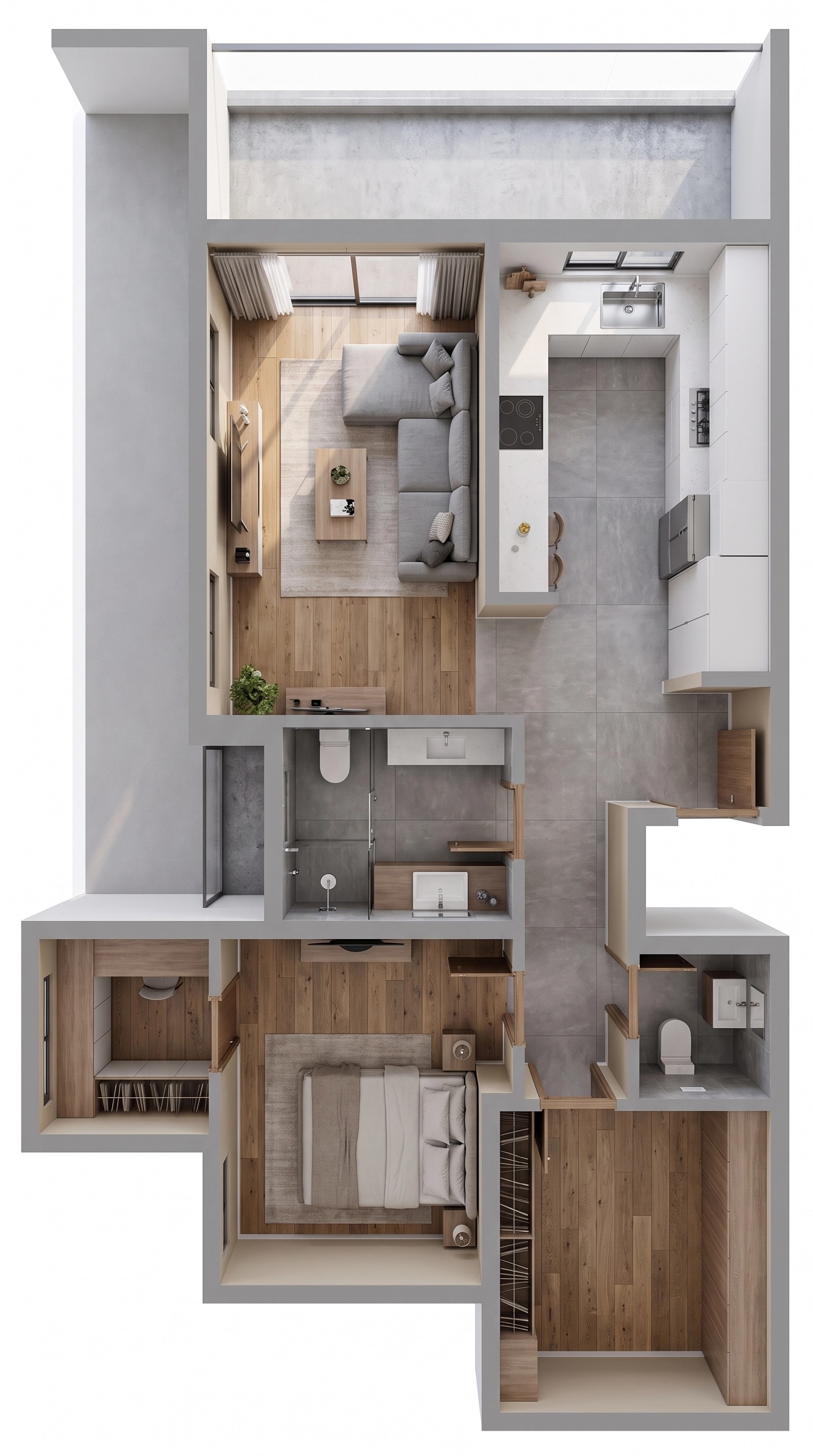 Interior design in Contemporary style — Living Room by GenRoom AI