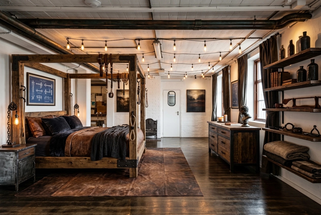 Rustic Bedroom design — interior photo by GenRoom AI