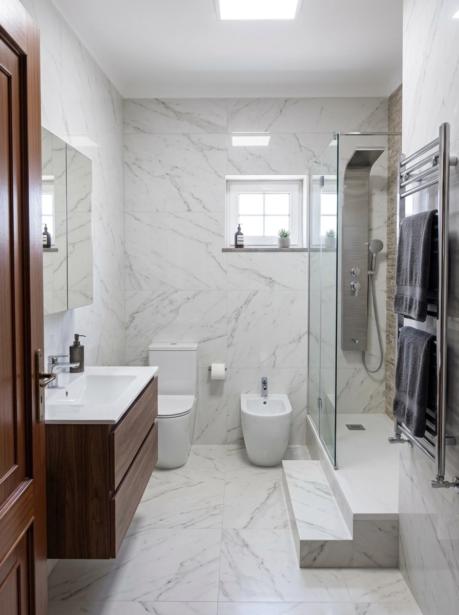 Bathroom interior in no_style style — photo by GenRoom AI