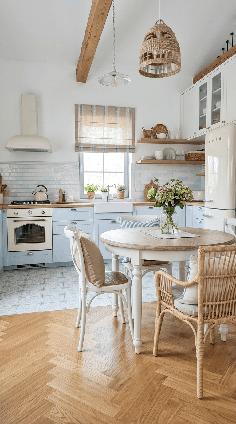 Návrh interiéru ve stylu Coastal / Hamptons styl — dining_room od GenRoom AI