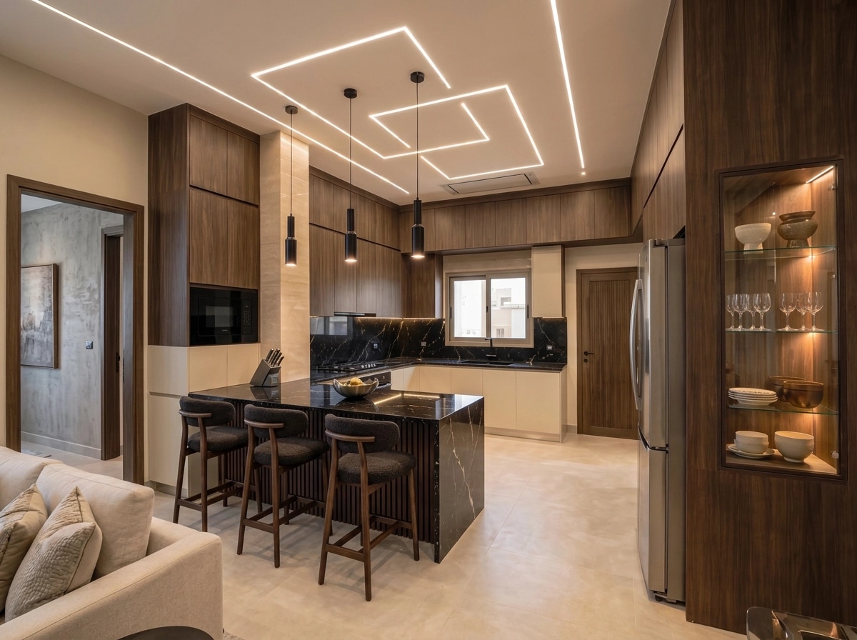 Interior design in Contemporary style — Kitchen by GenRoom AI
