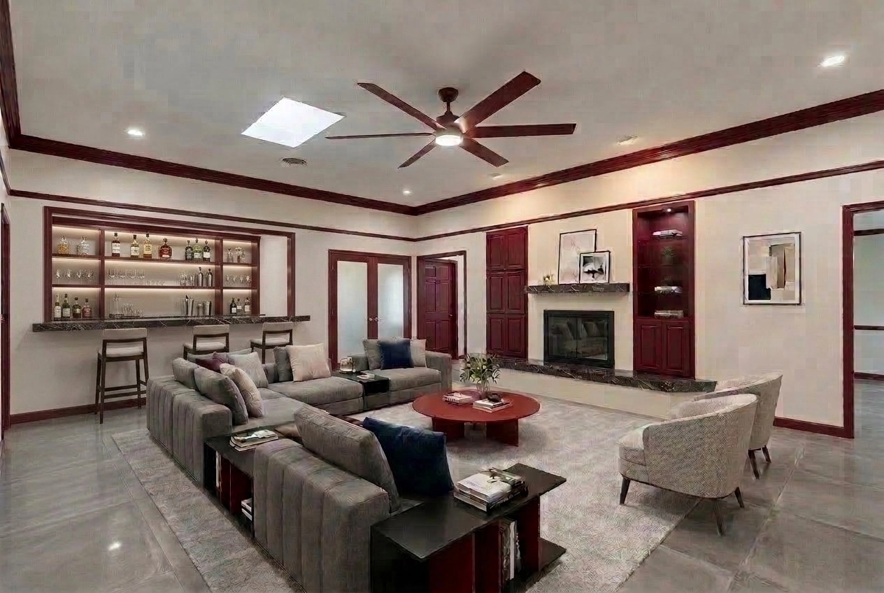 Interior design in Contemporary style — Living Room by GenRoom AI