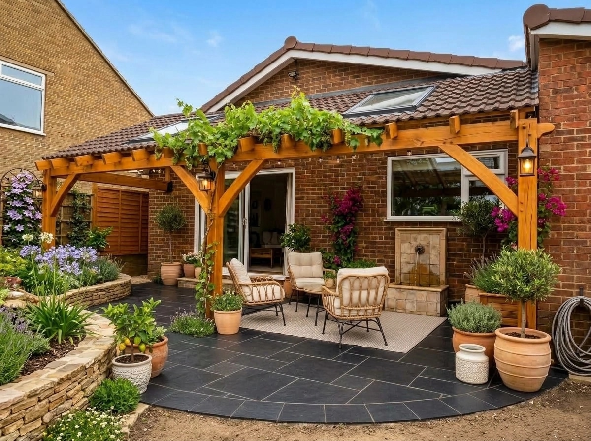 Mediterranean Yard Yard design — yard photo by GenRoom AI