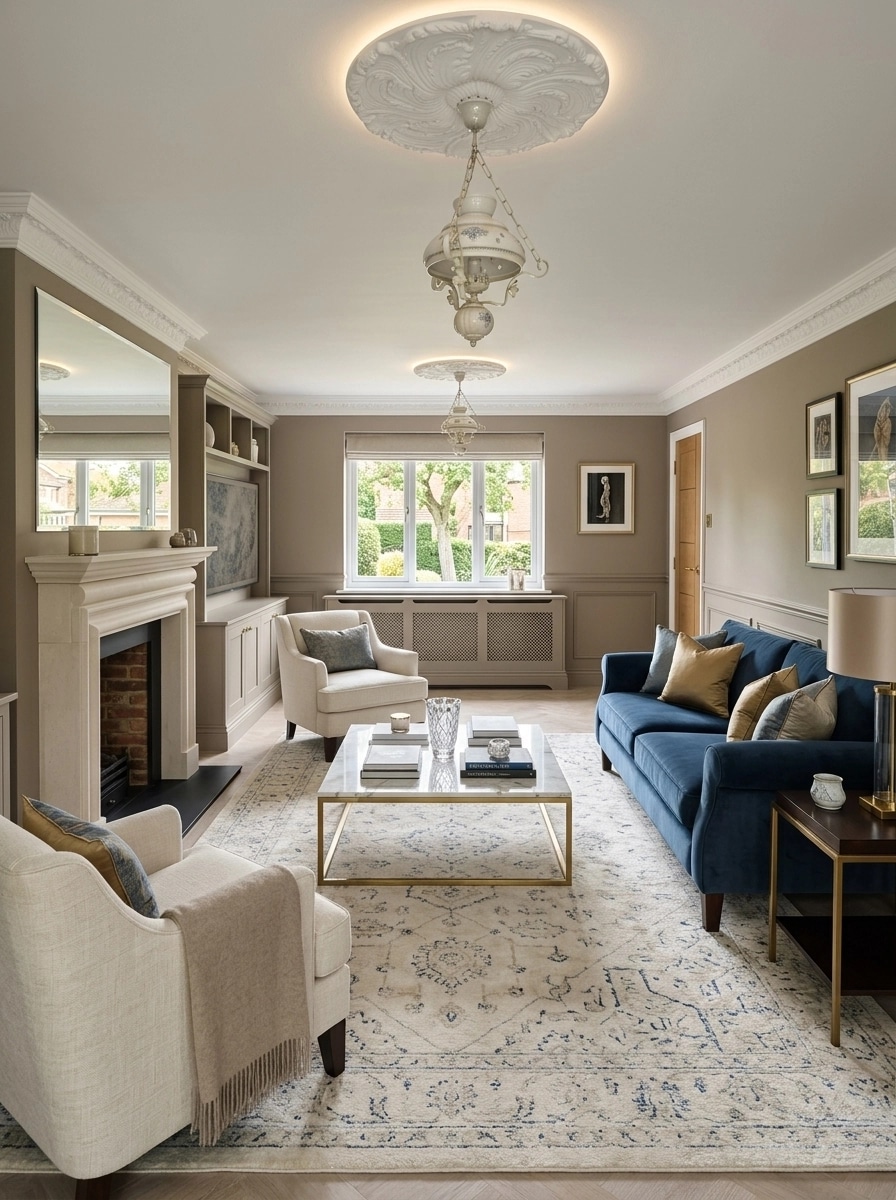 Interior design in Transitional style — Living Room by GenRoom AI