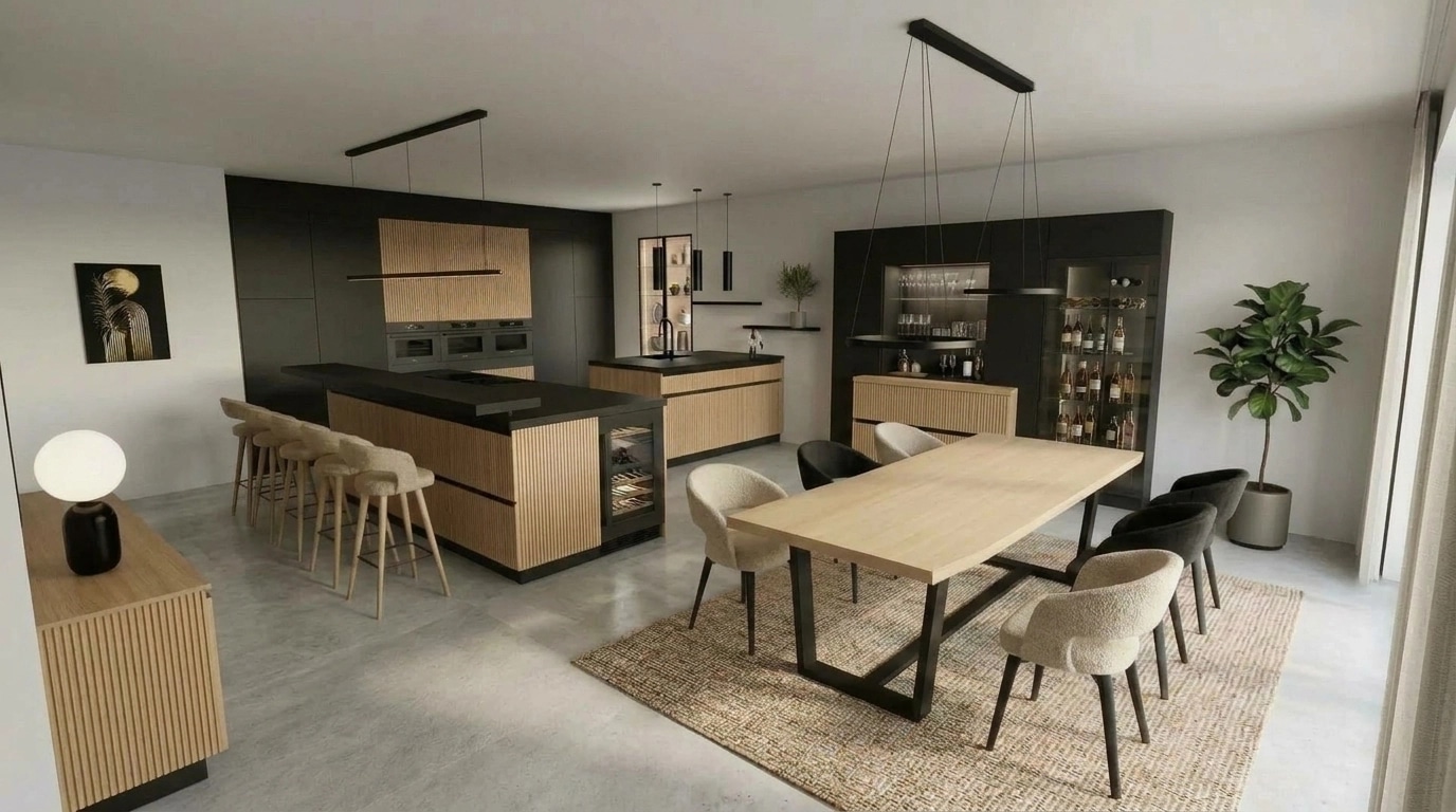 Kitchen interior in no_style style — photo by GenRoom AI