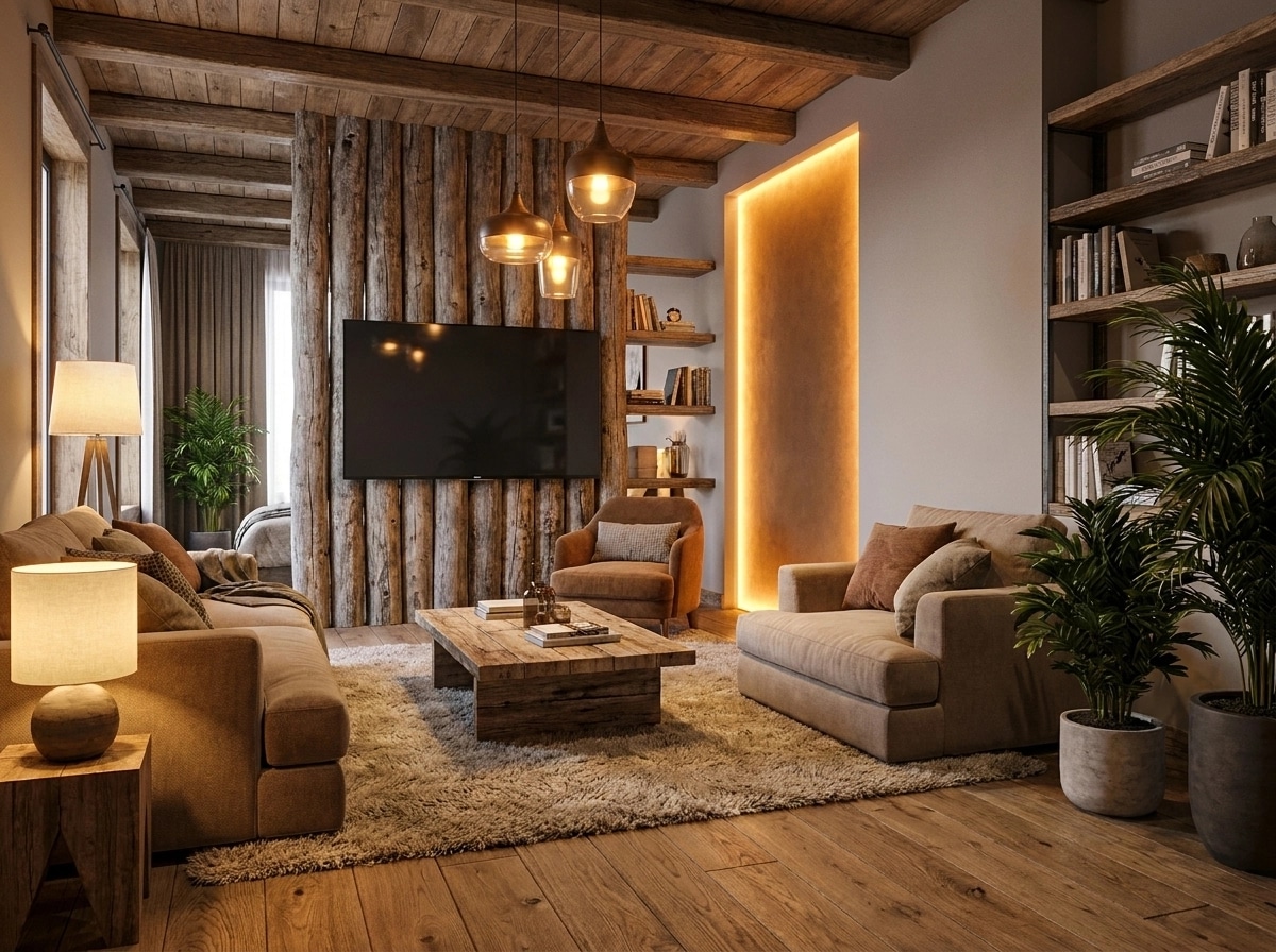 Interior design in Biophilic style — Living Room by GenRoom AI