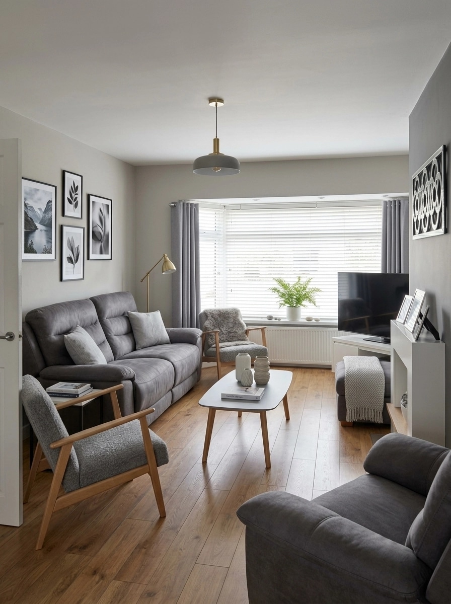 Interior design in Scandinavian style — Living Room by GenRoom AI
