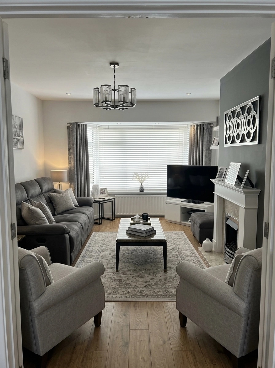Interior design in Transitional style — Living Room by GenRoom AI