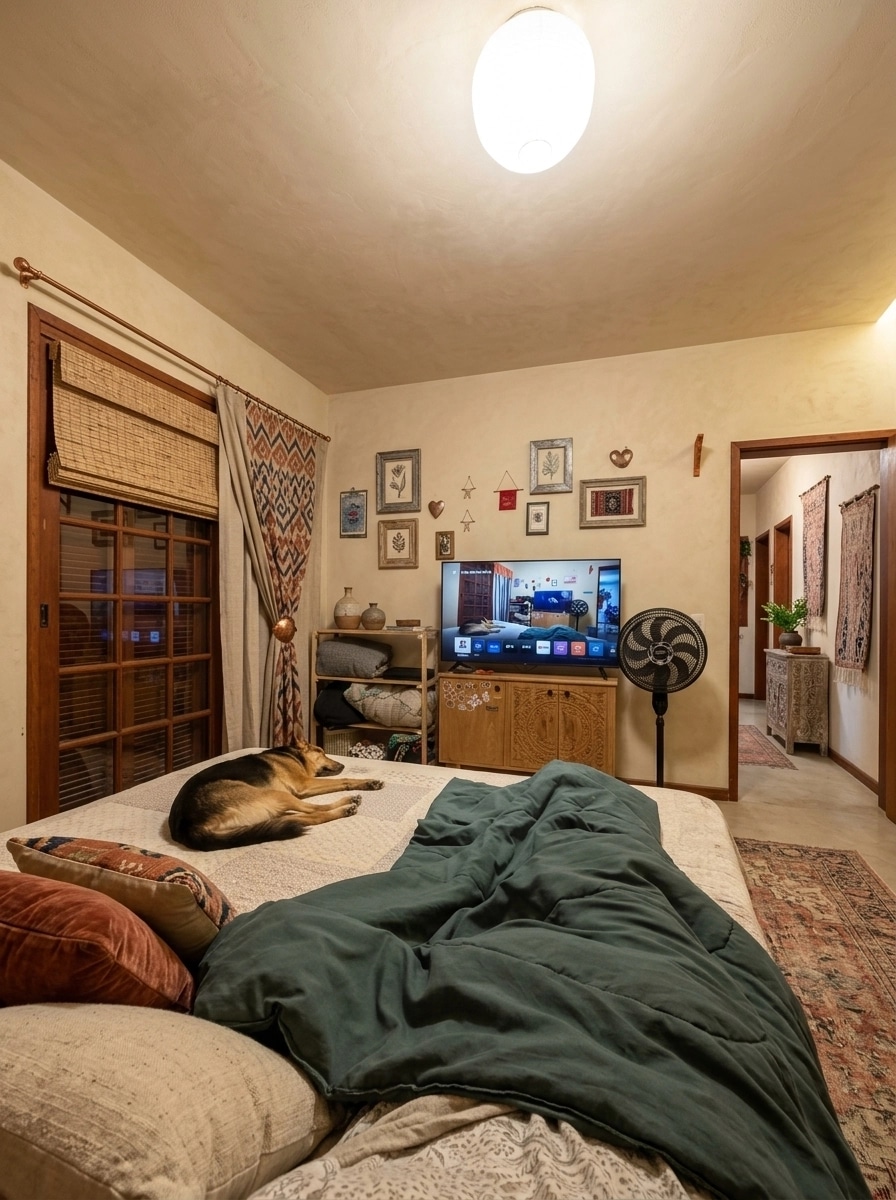 Interior design in Bohemian style — Bedroom by GenRoom AI