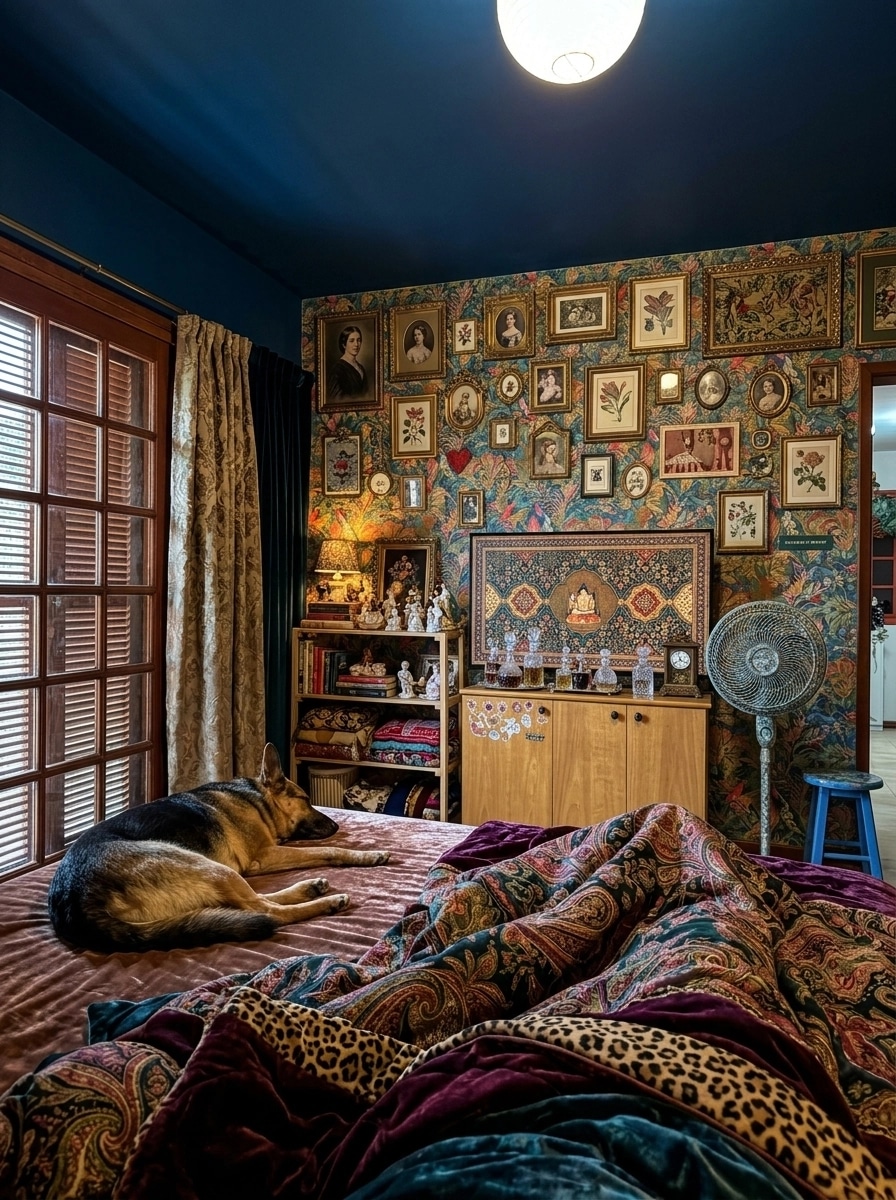 Maximalist Bedroom design — interior photo by GenRoom AI
