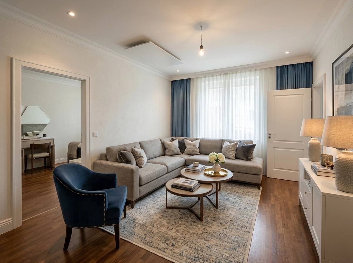 Interior design in Transitional style — Living Room by GenRoom AI