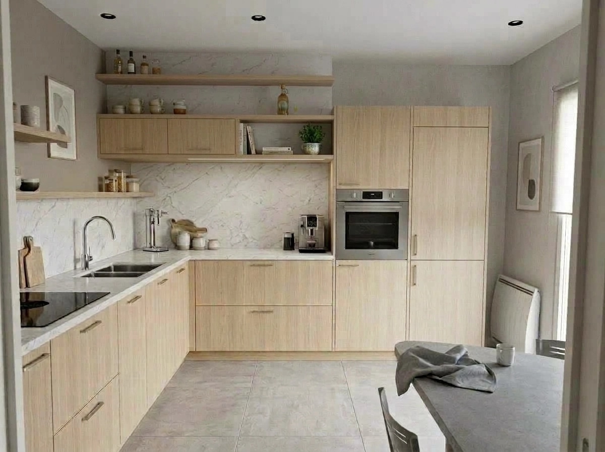 Scandinavian Dapur design — interior photo by GenRoom AI
