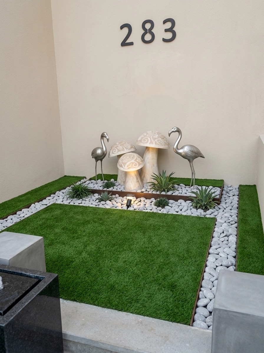 Landscape design in Minimalist Yard style — Yard by GenRoom AI