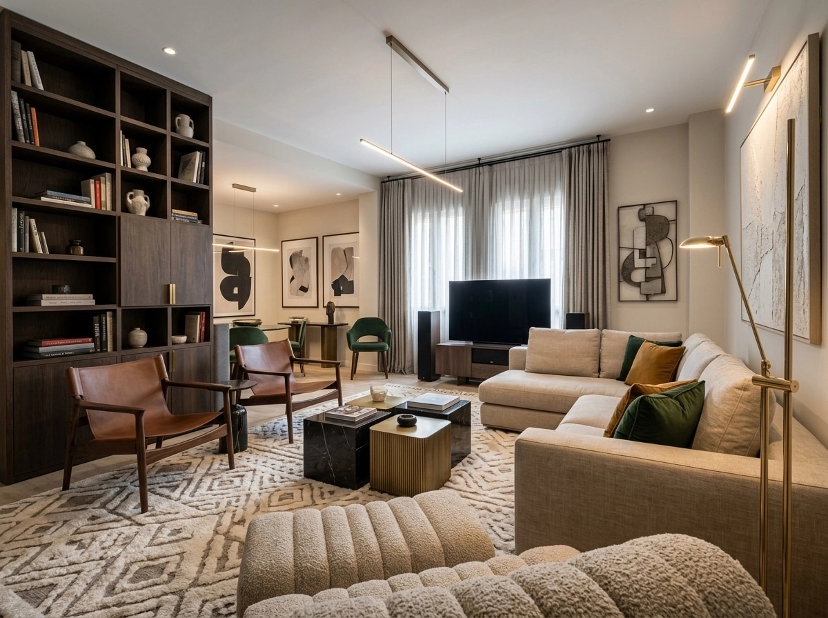 Interior design in Contemporary style — Living Room by GenRoom AI