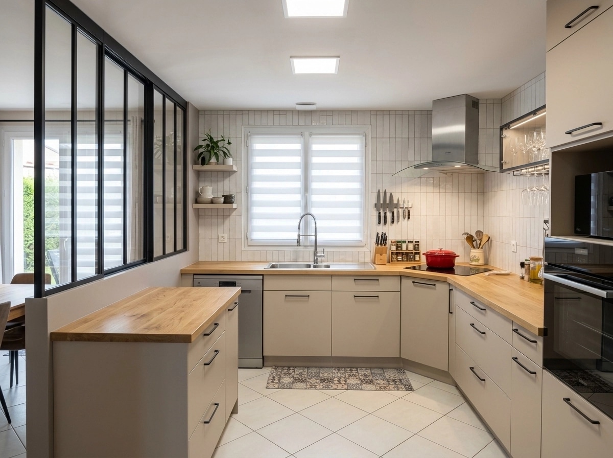 Interior design in Transitional style — Kitchen by GenRoom AI