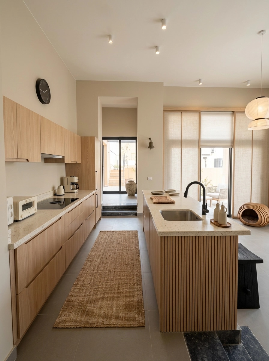 Japandi Kitchen design — interior photo by GenRoom AI