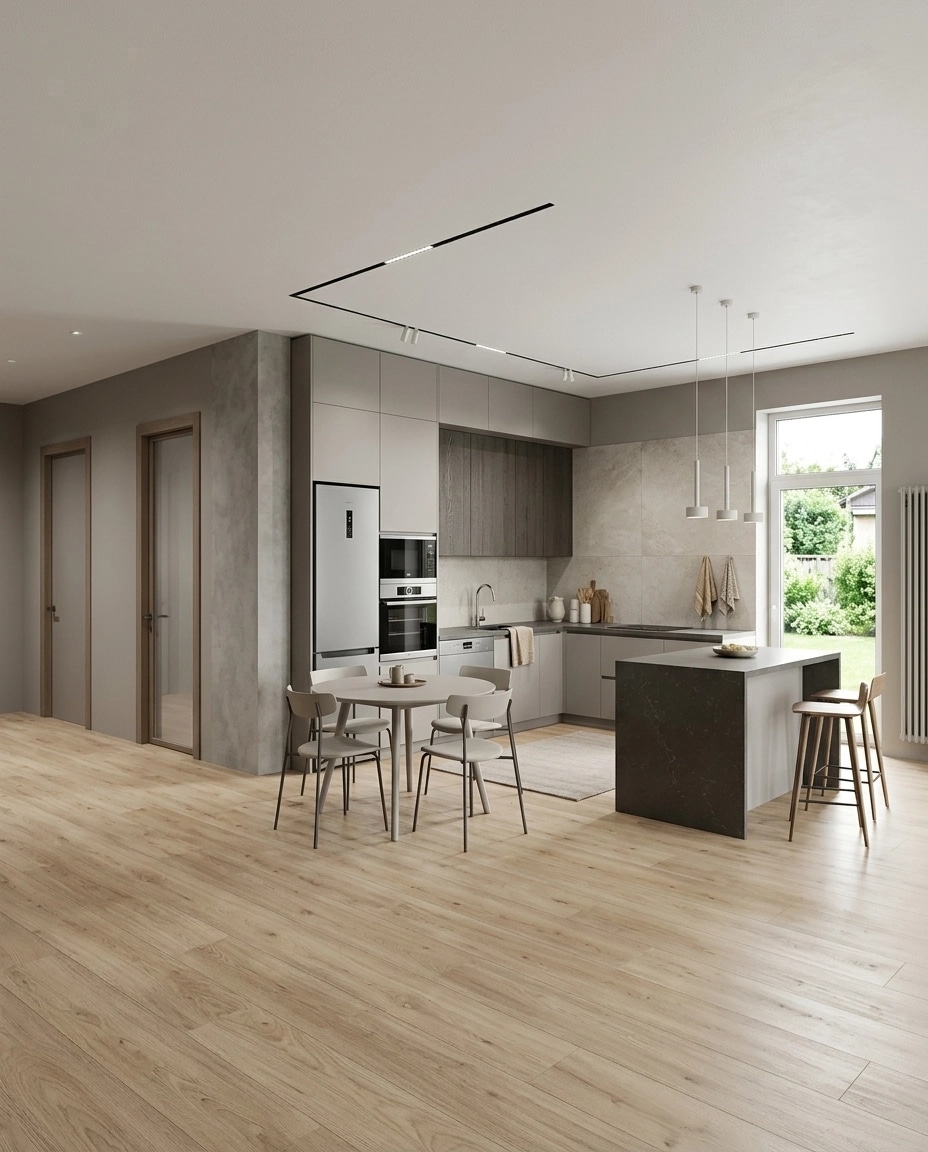 Interior design in Contemporary style — Kitchen by GenRoom AI