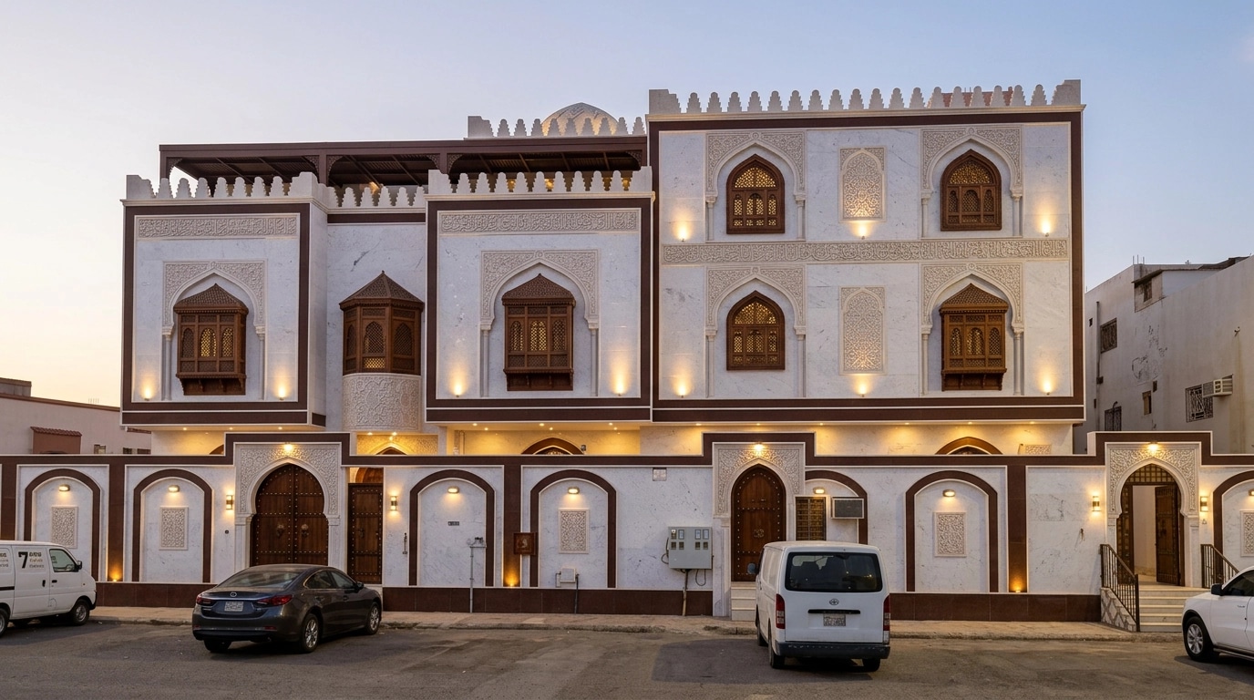 Arabian Facade Facade design — facade photo by GenRoom AI