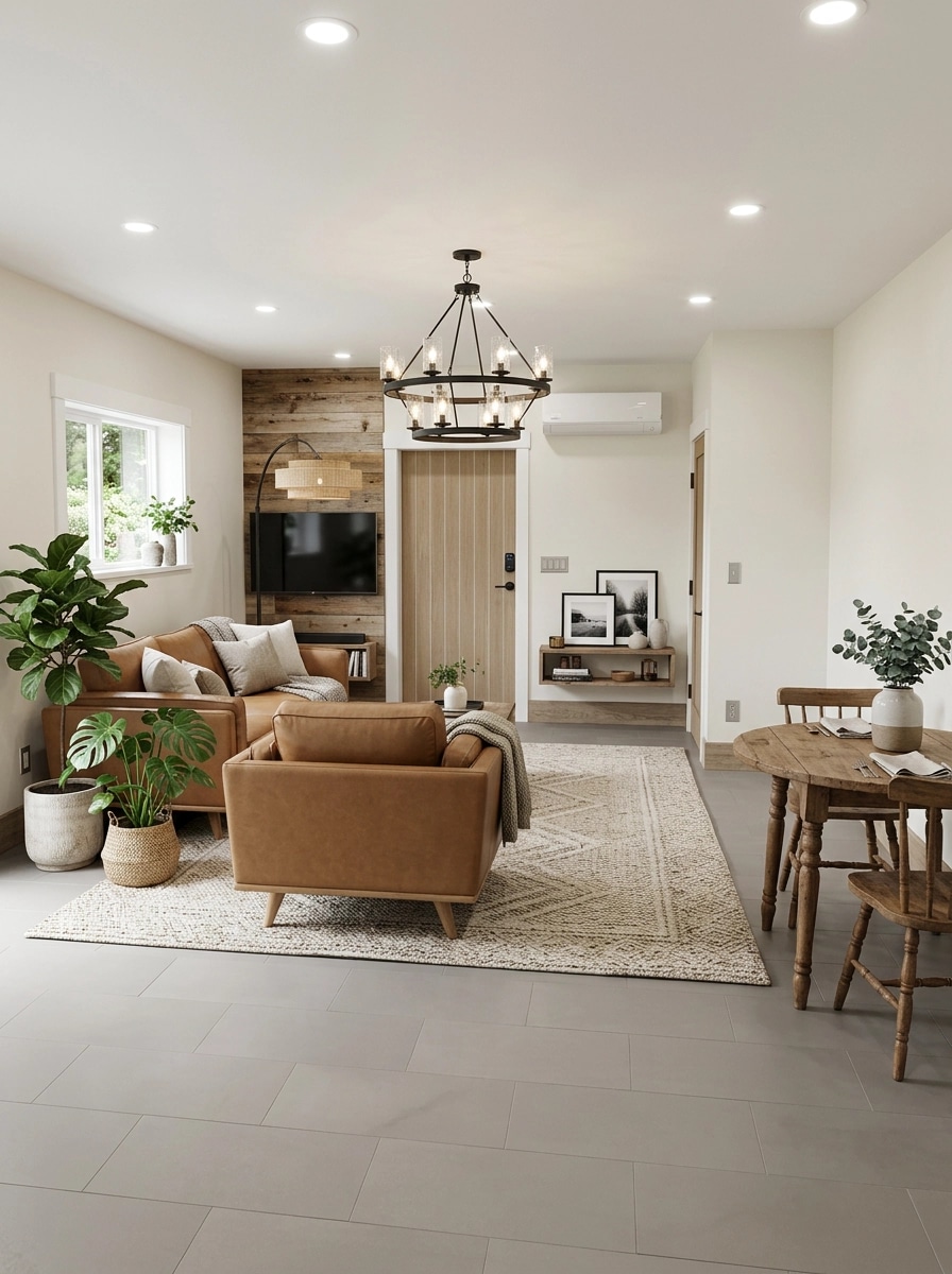 Modern Farmhouse Living Room design — interior photo by GenRoom AI
