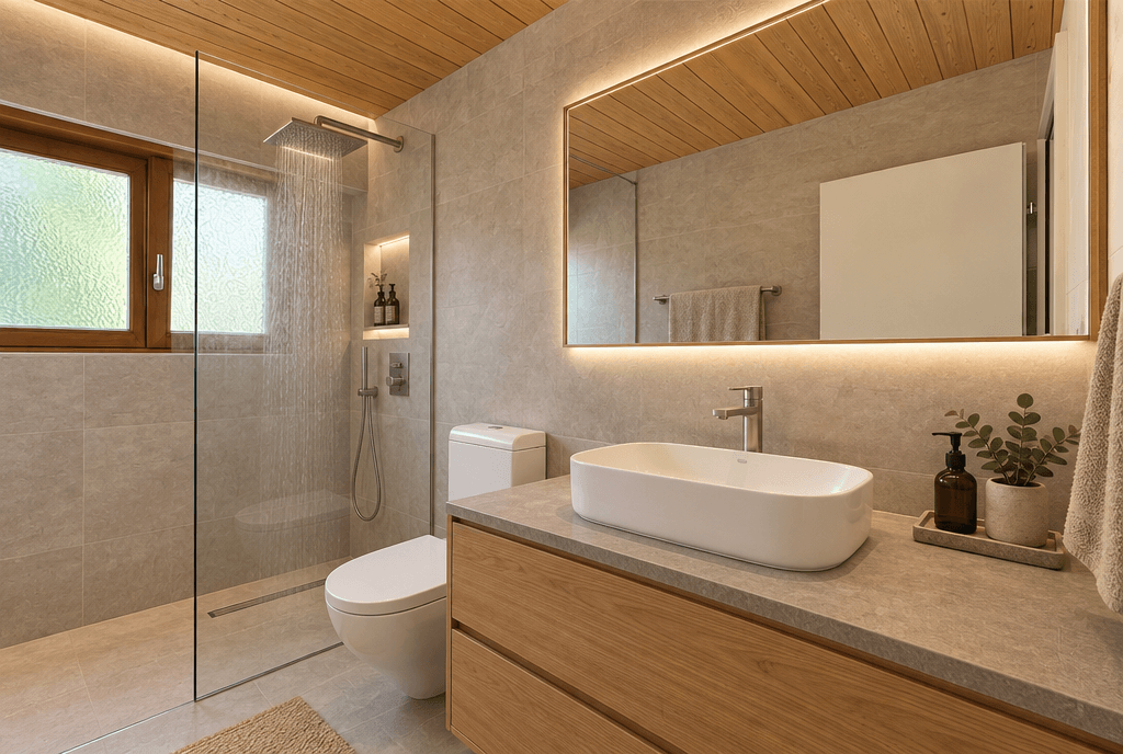 Bathroom interior in no_style style — photo by GenRoom AI