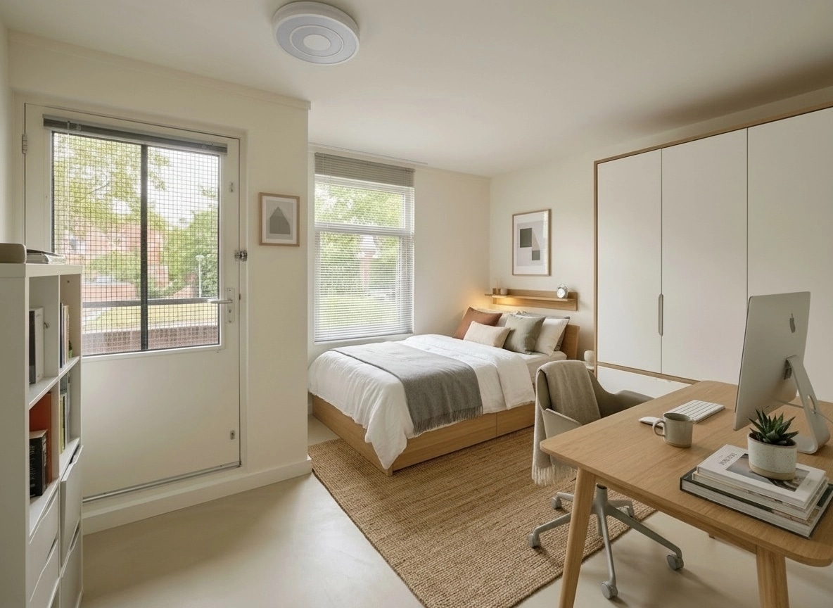 Scandinavian Bedroom design — interior photo by GenRoom AI