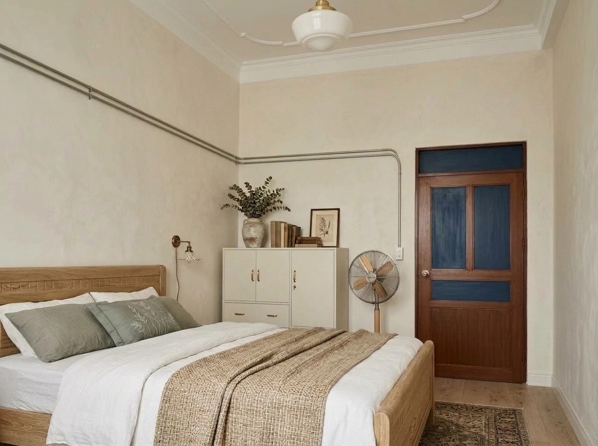 Modern Farmhouse Bedroom design — interior photo by GenRoom AI