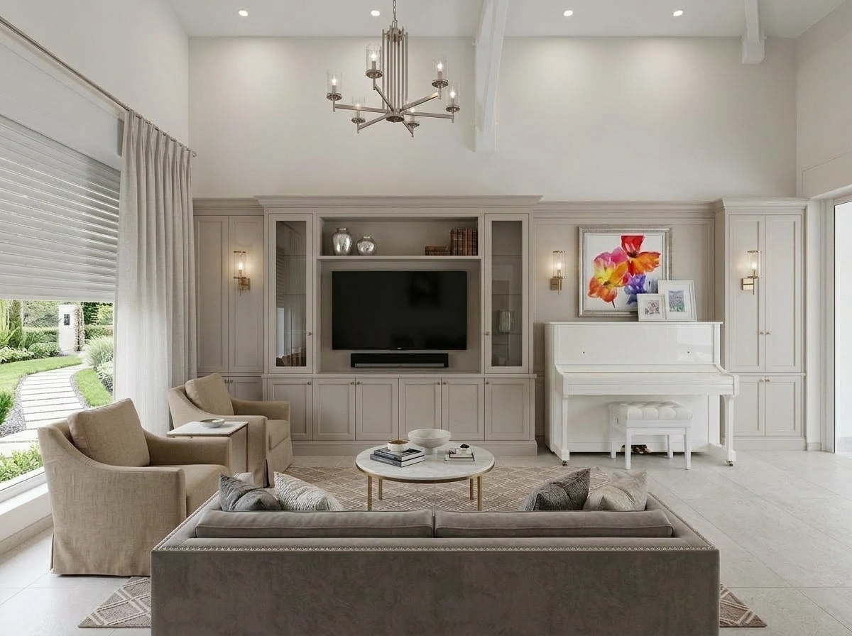 Interior design in Transitional style — Living Room by GenRoom AI