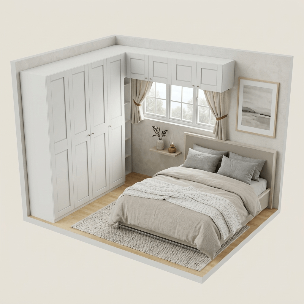 Design d'intérieur en style Scandinavian — Chambre par GenRoom AI