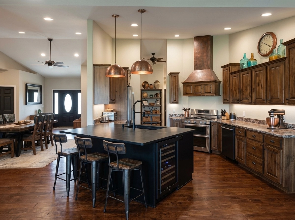 Interior design in Rustic style — Kitchen by GenRoom AI