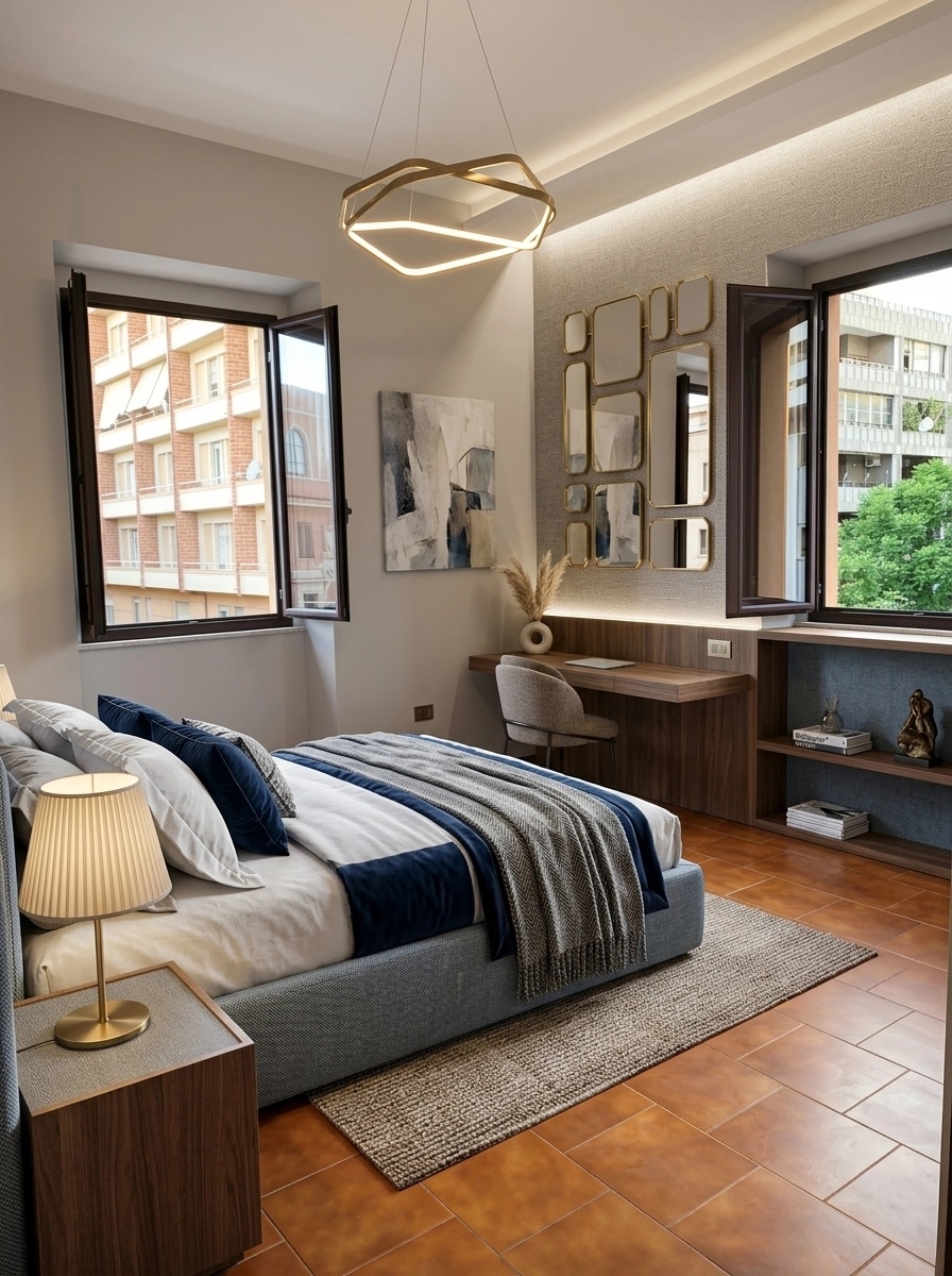 Contemporary Bedroom design — interior photo by GenRoom AI