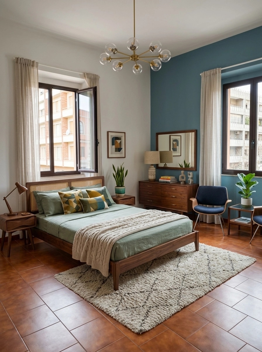 Mid-Century Modern Quarto design — interior photo by GenRoom AI
