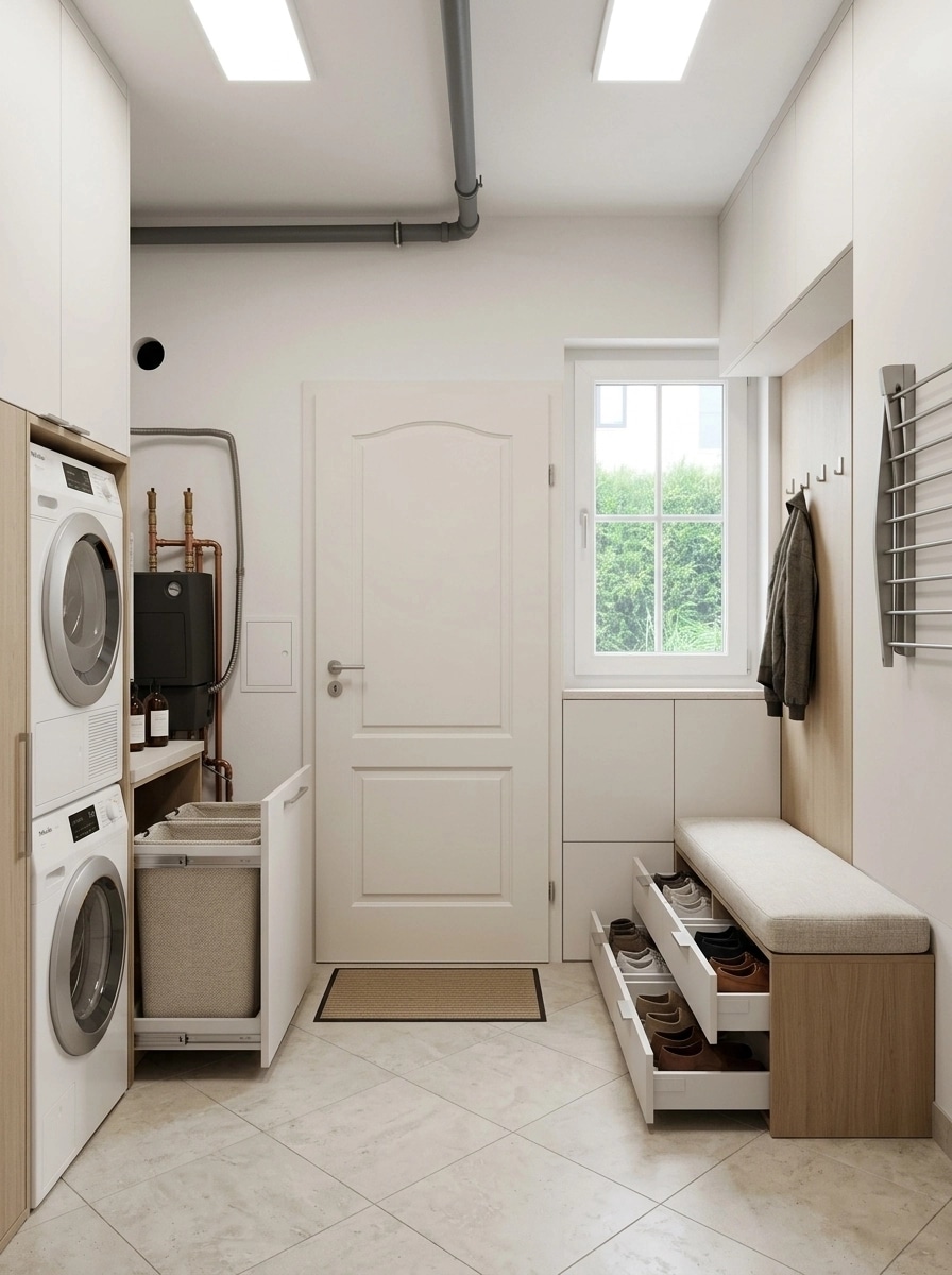 Interior design in Minimalism style — laundry by GenRoom AI