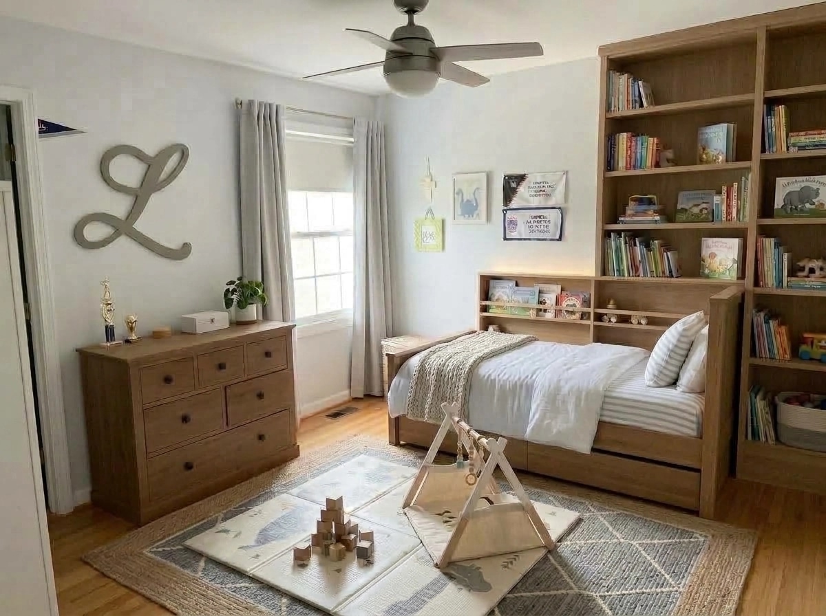 Interior design in Scandinavian style — Kids Room by GenRoom AI