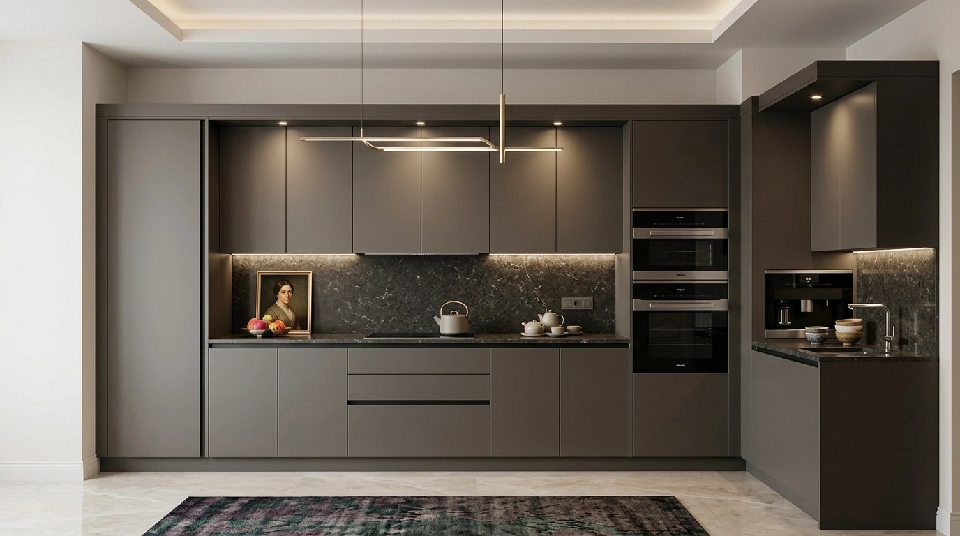 Kitchen interior in Contemporary style — photo by GenRoom AI