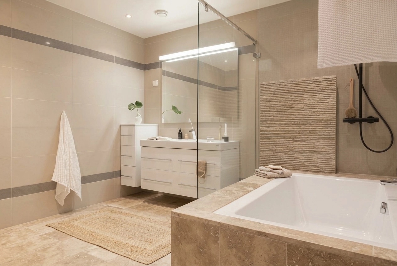 Bathroom interior in no_style style — photo by GenRoom AI