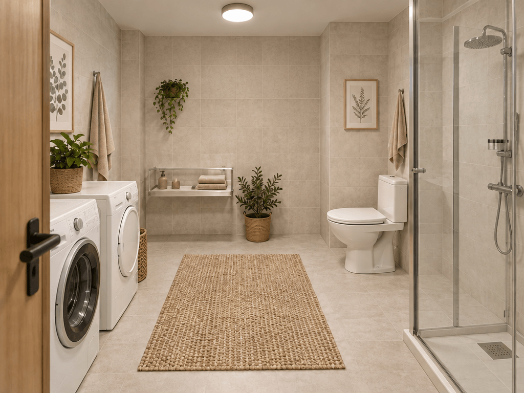 Scandinavian Bathroom design — interior photo by GenRoom AI