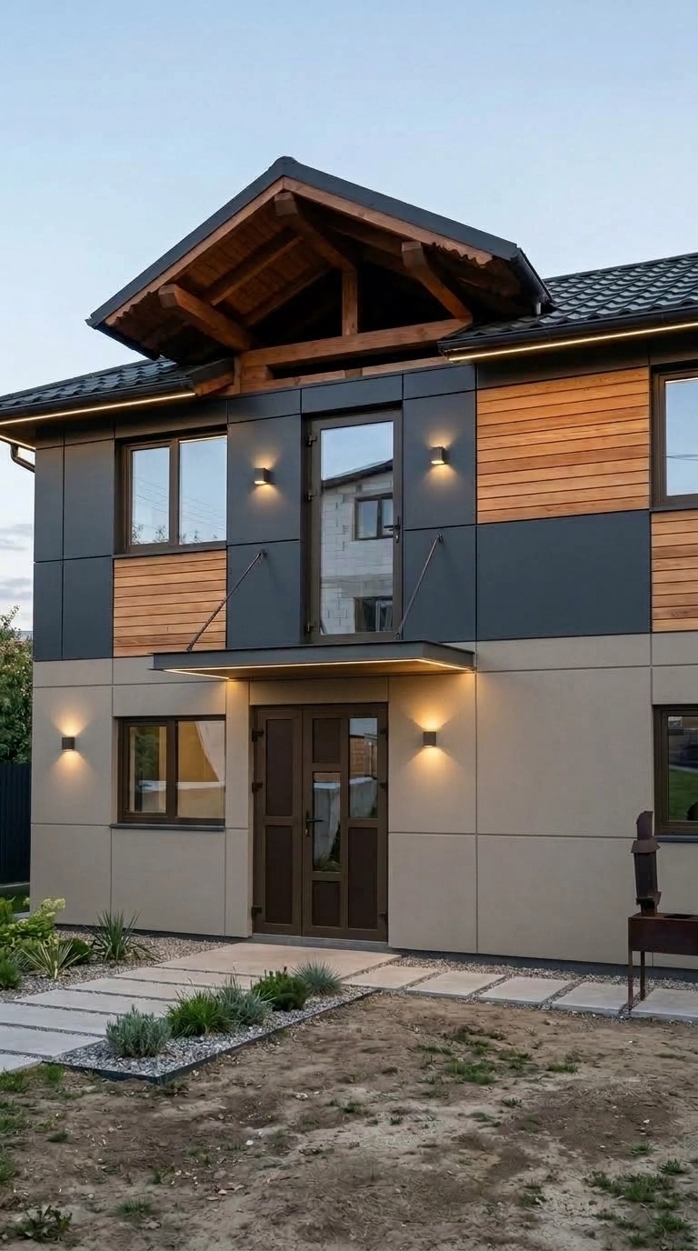 Facade design in Contemporary Facade style — Facade by GenRoom AI