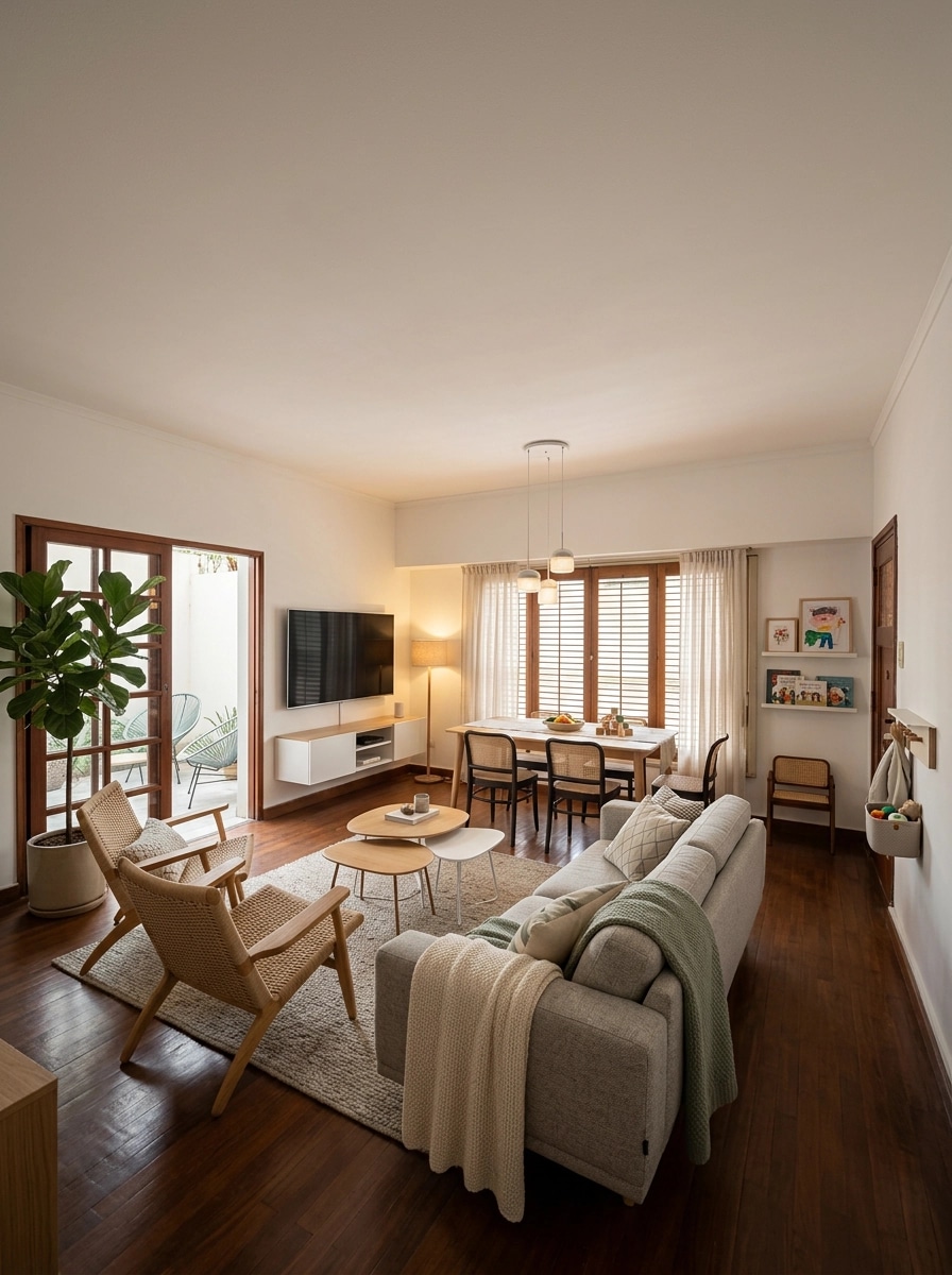 Scandinavian Living Room design — interior photo by GenRoom AI