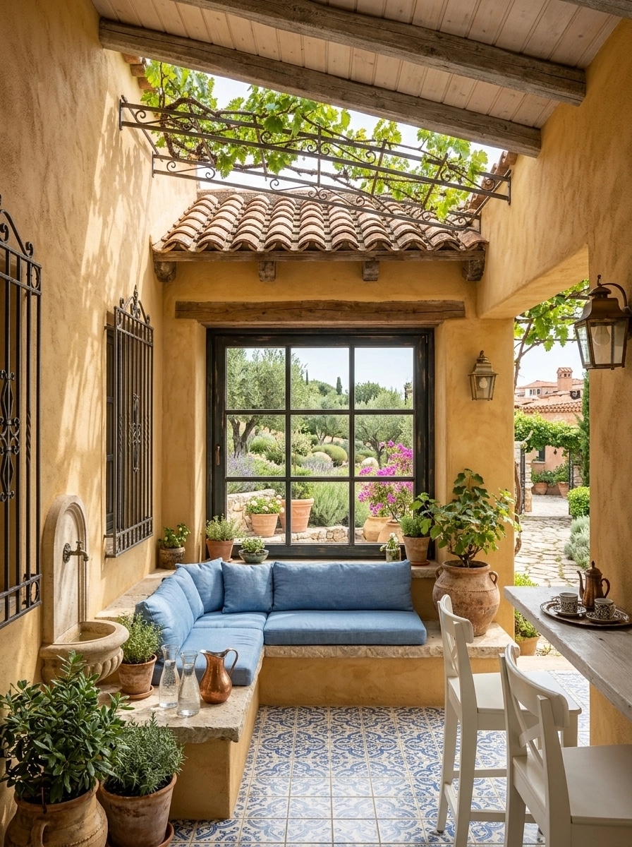 Facade design in Mediterranean Facade style — photo by GenRoom AI