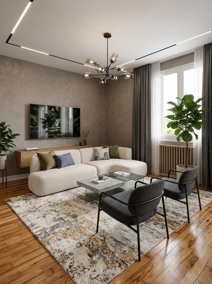 Interior design in Contemporary style — Living Room by GenRoom AI